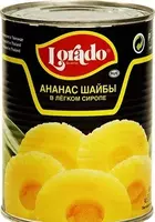 "Lorado" Ананас Шайбы в легком сиропе консервированный 580 мл