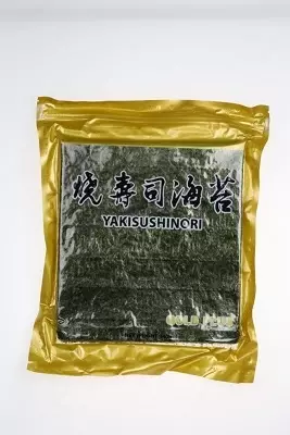 Yaki sushi Nori qovurilgan dengiz o‘tlari To‘liq o‘lcham, 50 varaqlar