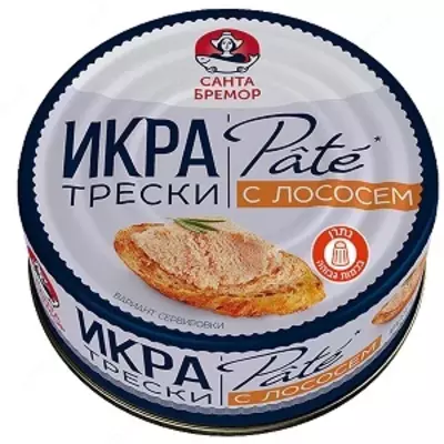 "Санта Бремор" Икра Трески с Лососем 90гр
