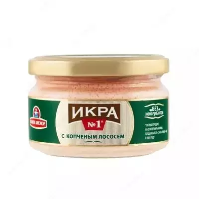 "Santa Bremor" dudlangan losos bilan mazali ikra (180 gr)