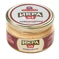 Икра подкопченная "Санта Бремор" 180 г