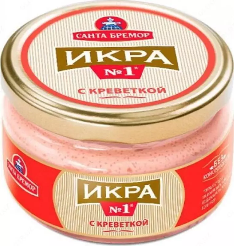 "Santa Bremor" qisqichbaqasi bilan ikra 180 g