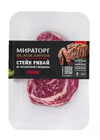 Ribeye biftek Miratorg qora Angus Prime marmar mol goshti goshti 200 gr
