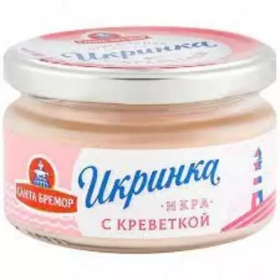 Икра подкопченная "Икринка" "Санта Бремор" (160 г)