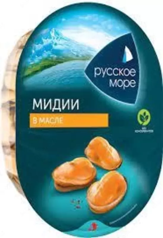 Мидии в масле Русское море (180 г)