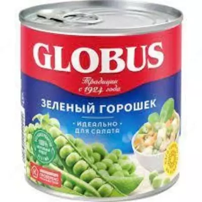 Зеленый горошек "Globus" (400 г)