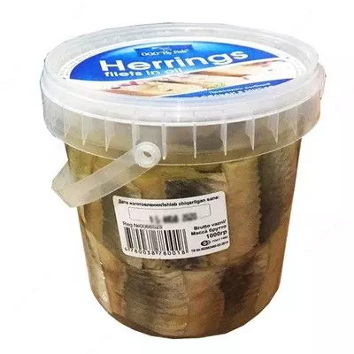 Seld "Fly Fish Herrings" fileto-yog'da bo'laklar (1000 gr)