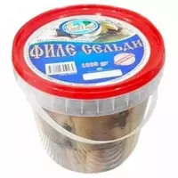 Сельдь "Vand Food" филе-Кусочки в масле (1000 гр)