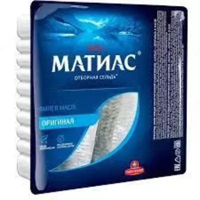 Филе отборной сельди Санта Бремор "Матиас" в масле (1000 гр)