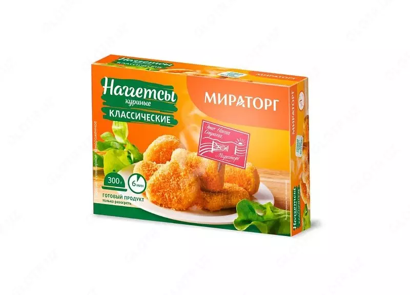 Наггетсы куриные Классические Мираторг 300г