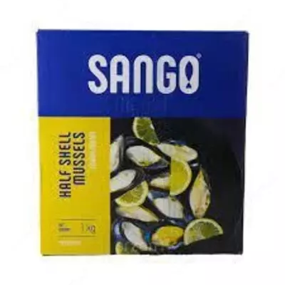 Мидии "SANGO" Замороженные на створке раковины 30/40 1000 г
