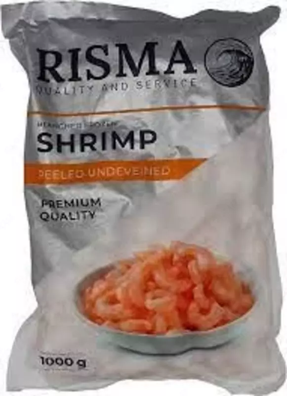  Свежие замороженные креветки Risma 100/200 1000 г - 