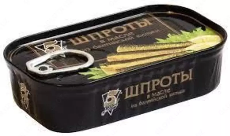 Шпроты "5 Морей" в масле из балтийской кильки (120г)