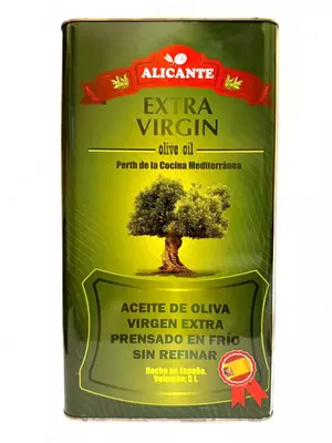 Оливковое масло extra virgin для салатов, Испания, 5л "Alicante"