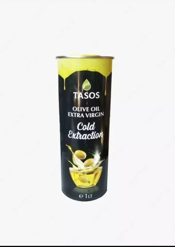 Tasos Olive Oil Extra Virgin Cold Extraction Греческий продукт 1 л ж/б