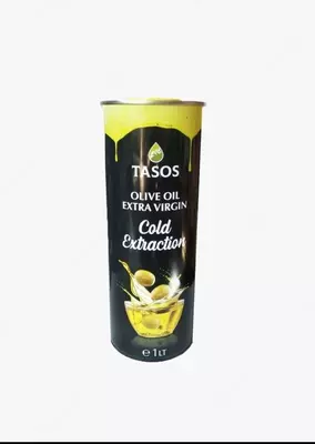 Tasos Olive Oil Extra Virgin Cold Extraction Греческий продукт 1 л ж/б