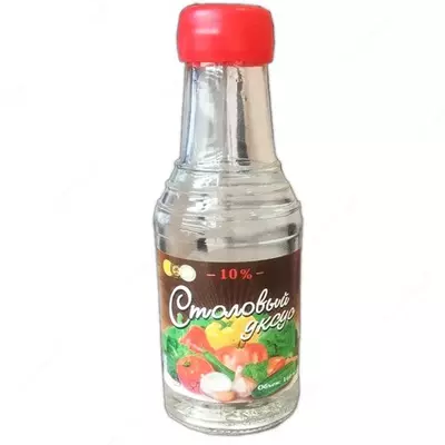 Shisha idishdagi sirka kislotasi 10%