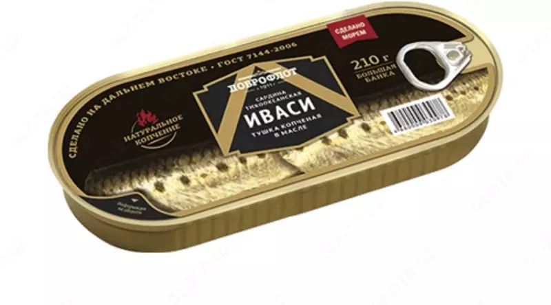 Sardina ivasi "Dobroflot" yog'da dudlangan 210 g