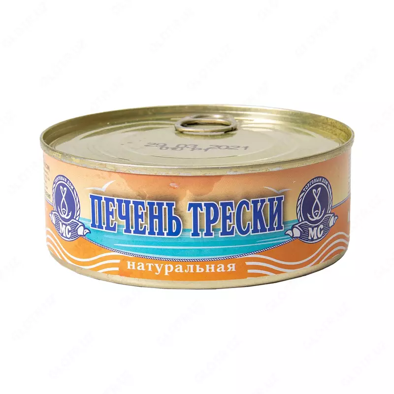 Печень трески натуральная ТД Морское Содружество ж/б 230г