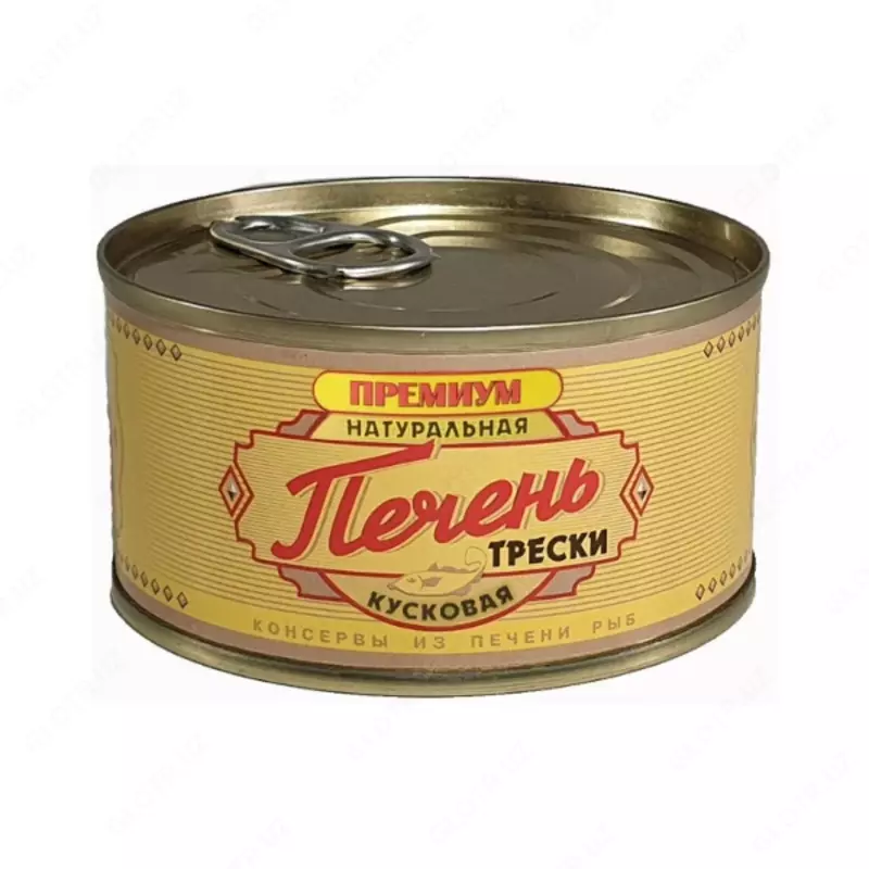 Печень трески натуральная кусковая Устькамчатрыба Премиум 185 г