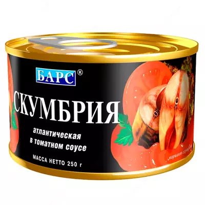 Pomidor sousida (qismlari) "Leopar"da Atlantika tabiiy Makkeli (250G)