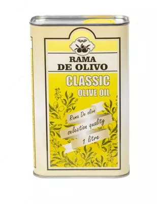 RAMA de OLIVA qovurilgan yog ' tozalangan 1 litr qalay qutisida, Ispaniya