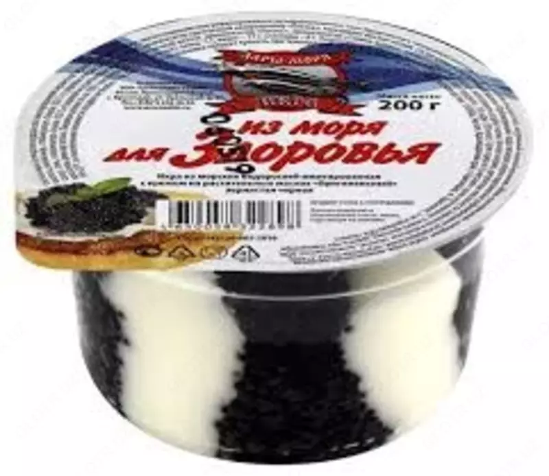 Икра имитированная черная Дары Моря 200гр