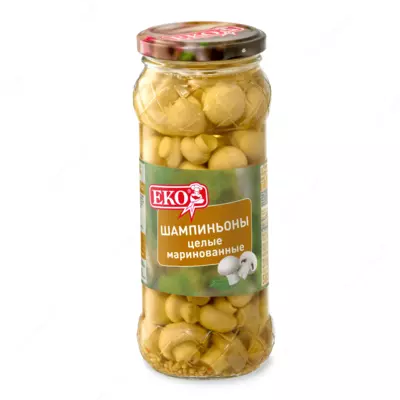 Champignons butun tuzlangan, EKO 530gr
