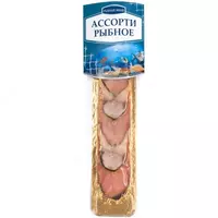 Рыбное ассорти Рыбная Миля горбуша-скумбрия косичка холодного копчения  200г