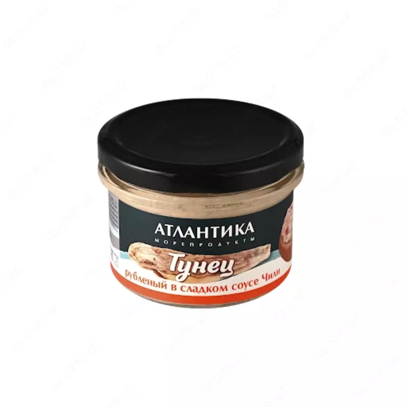 Tuna Atlantika shirin Chili sousida maydalangan 150g