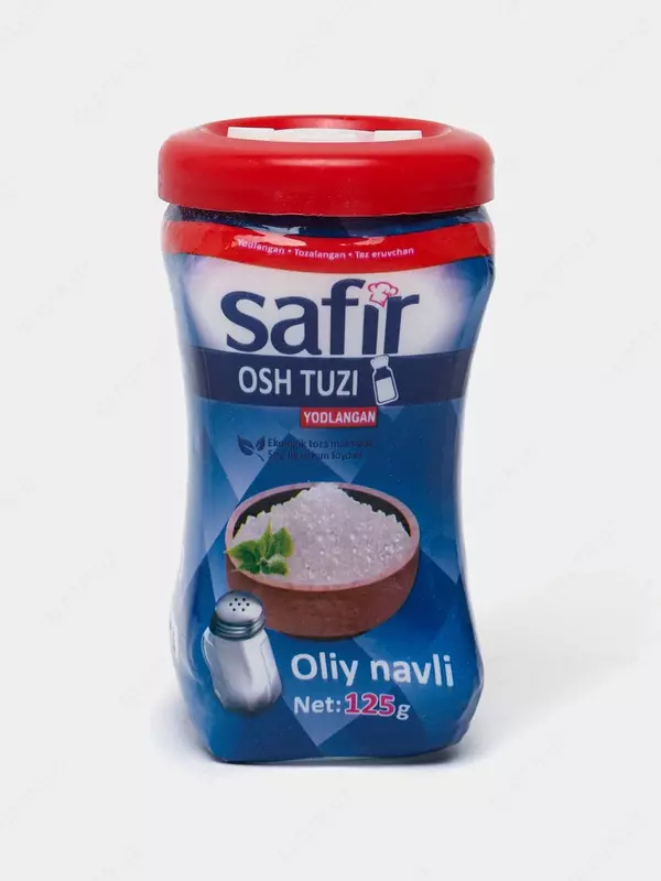 Safir osh tuzi 125gr, oliy navli