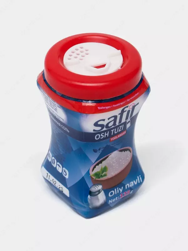 Safir osh tuzi 125gr, oliy navli