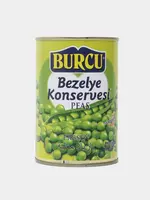 Зеленый горошек Burcu  легко открывающаяся крышкой  410 г  Турция