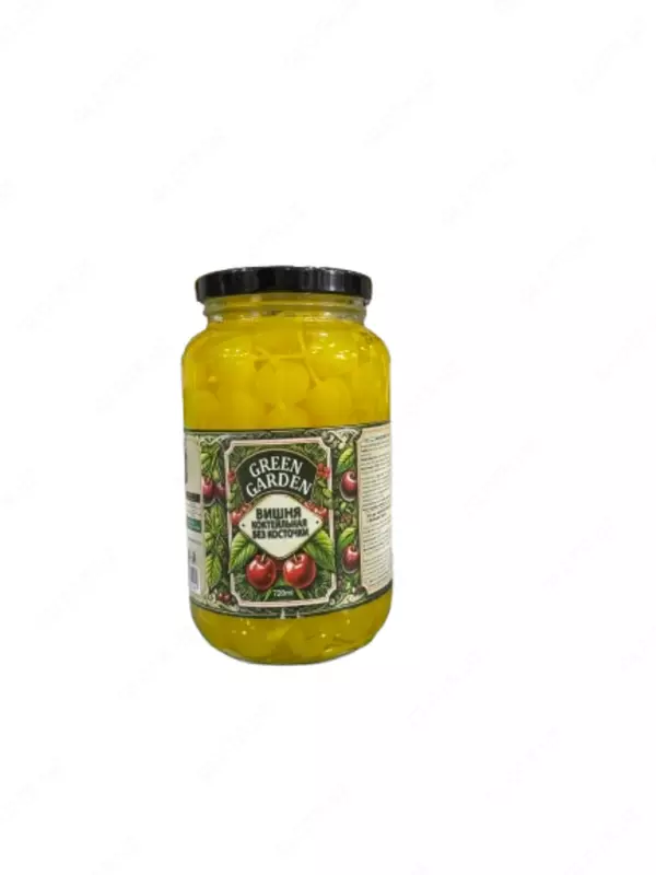 Вишня коктельная без косточки(Желтая) Green Garden 720мл