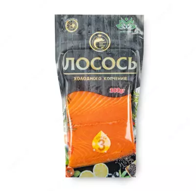 "Golden Fish" sovuq dudlangan losos (300 gr)