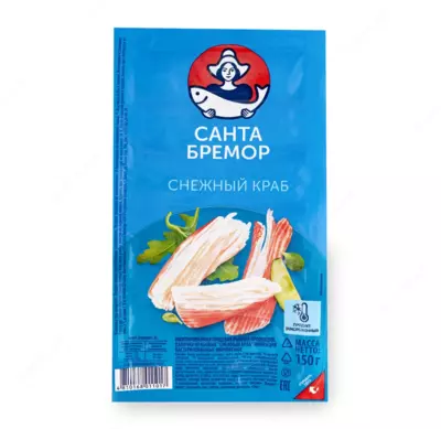 Крабовые палочки "Снежный краб" Санта Бремор (150 гр)