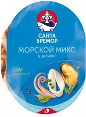 Dengiz aralashmasini quyishda dengiz maxsulotlari kokteyli 180g