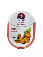 Мидии в масле "Санта бремор" (180 г)