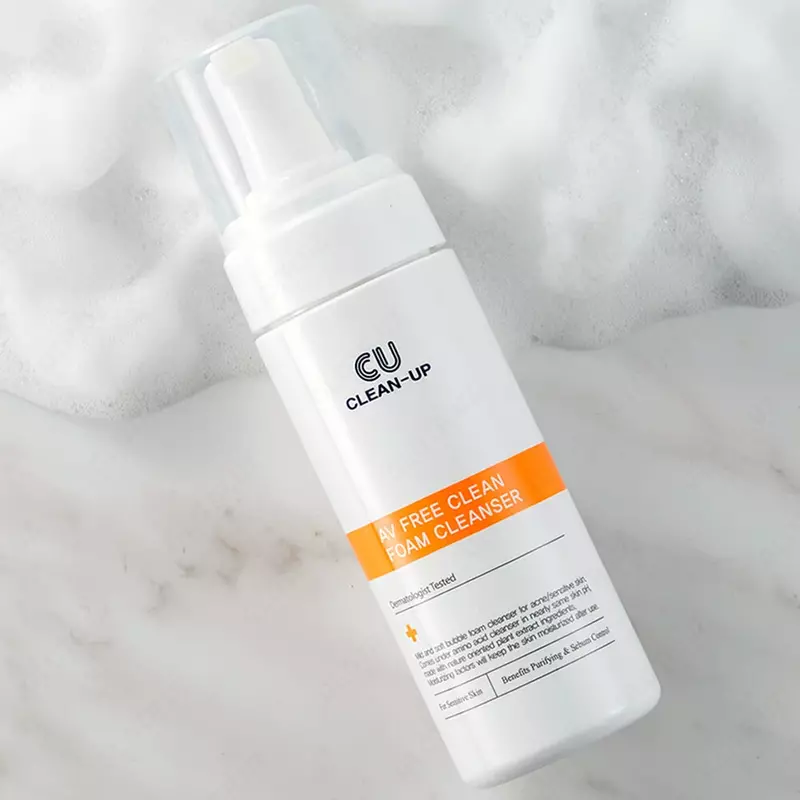 Очищающая пенка для проблемной кожи CUSKIN Clean-Up AV Free Clean Foam Cleanser