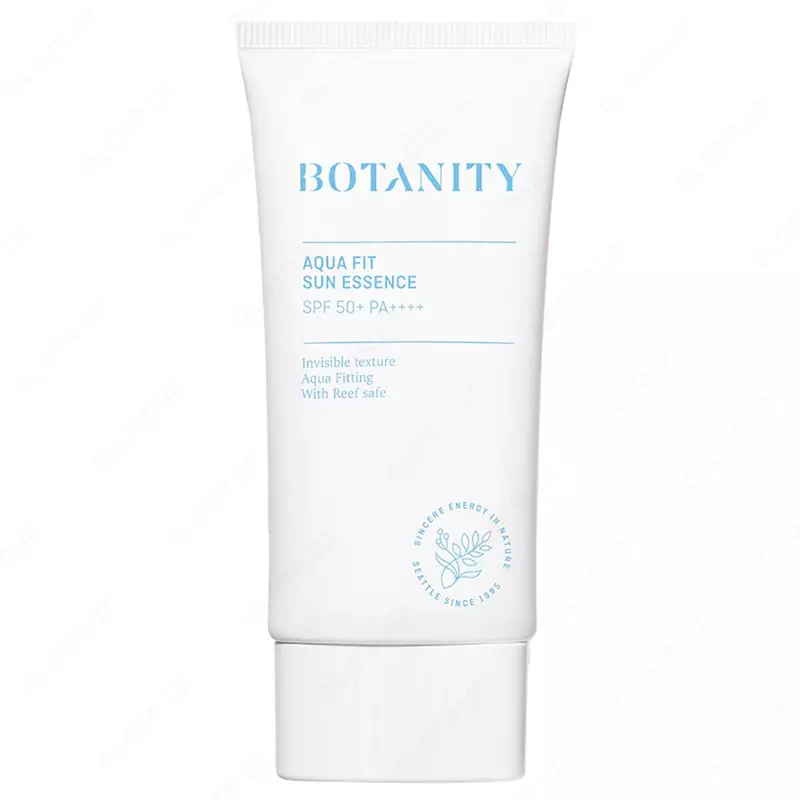 Лёгкая солнцезащитная эссенция с фитоплацентой Botanity Aqua Fit Sun Essence SPF 50+ PA++++