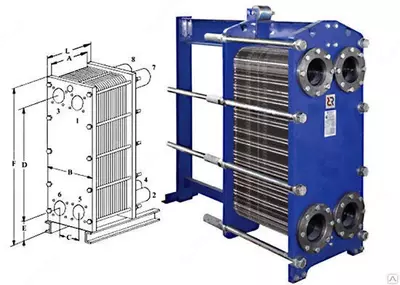 Теплообменник для отопления 100кВт - 4 992 000 сум / шт