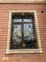 Решетки на окна коричневого цвета