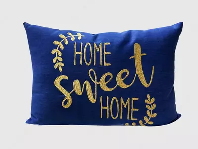 Подушка декоративная с вышивкой "Home"