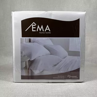 Постельное белье из белого Stripe сатина AD-0824