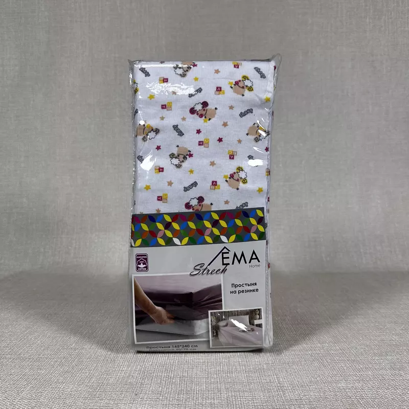 Простынь на резинке с детской тематикой 145*240/50*70 AD-1688