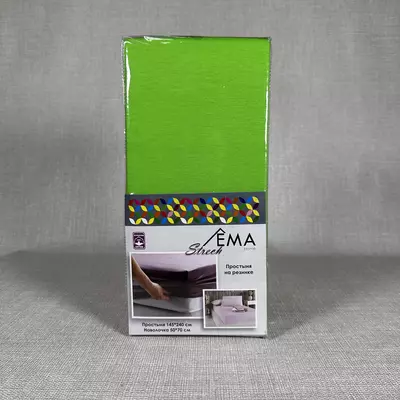 Простыня на резинке + наволочка AD-0688