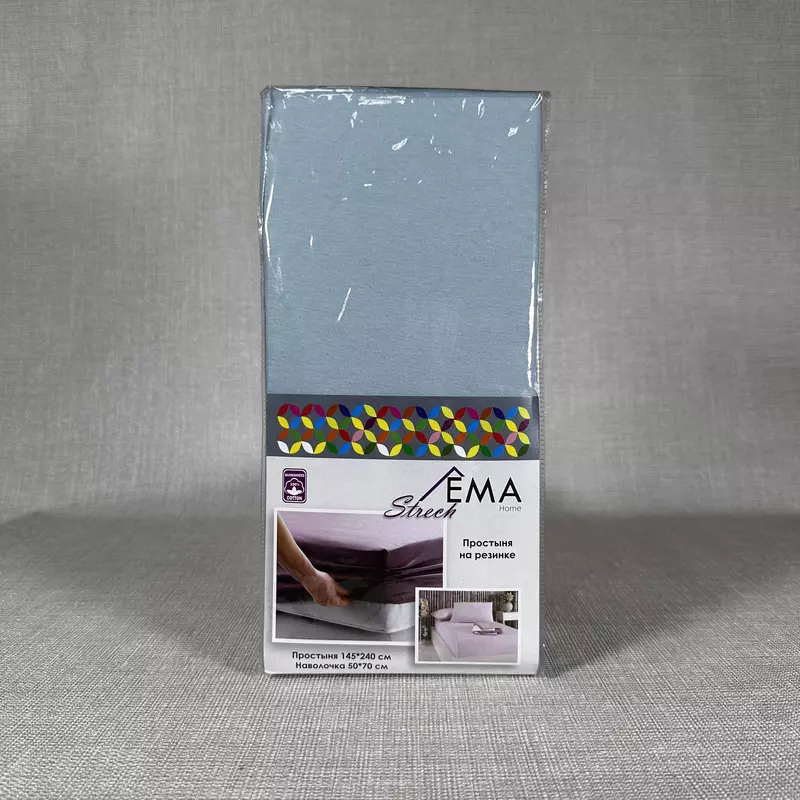 Простыня на резинке + наволочка AD-0688