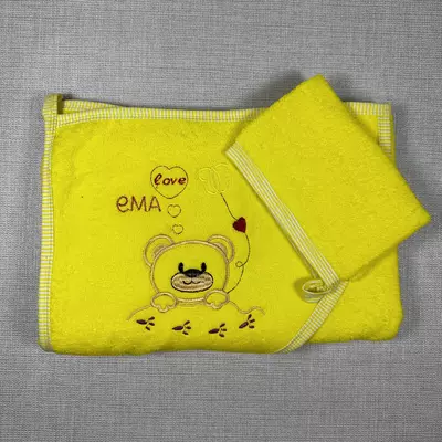 Детский махровый конверт с мочалкой AD-0779