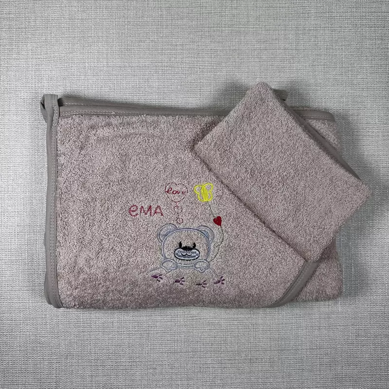 Детский махровый конверт с мочалкой AD-0779