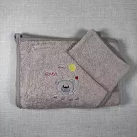 Детский махровый конверт с мочалкой AD-0779